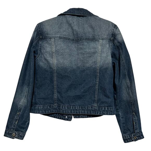 Ranbeeri Women's Blue Denim‎ Distressed Jean Jacket Size XL - Picture 2 of 5